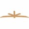 Ekena Millwork Alberta Smooth Timber Gable Bracket, Western Red Cedar, 96"W x 32"H x 1 1/2"D x 5 1/2"F, 8/12 Pitch GBW096X32X0206ALB00SWR - alternate 5